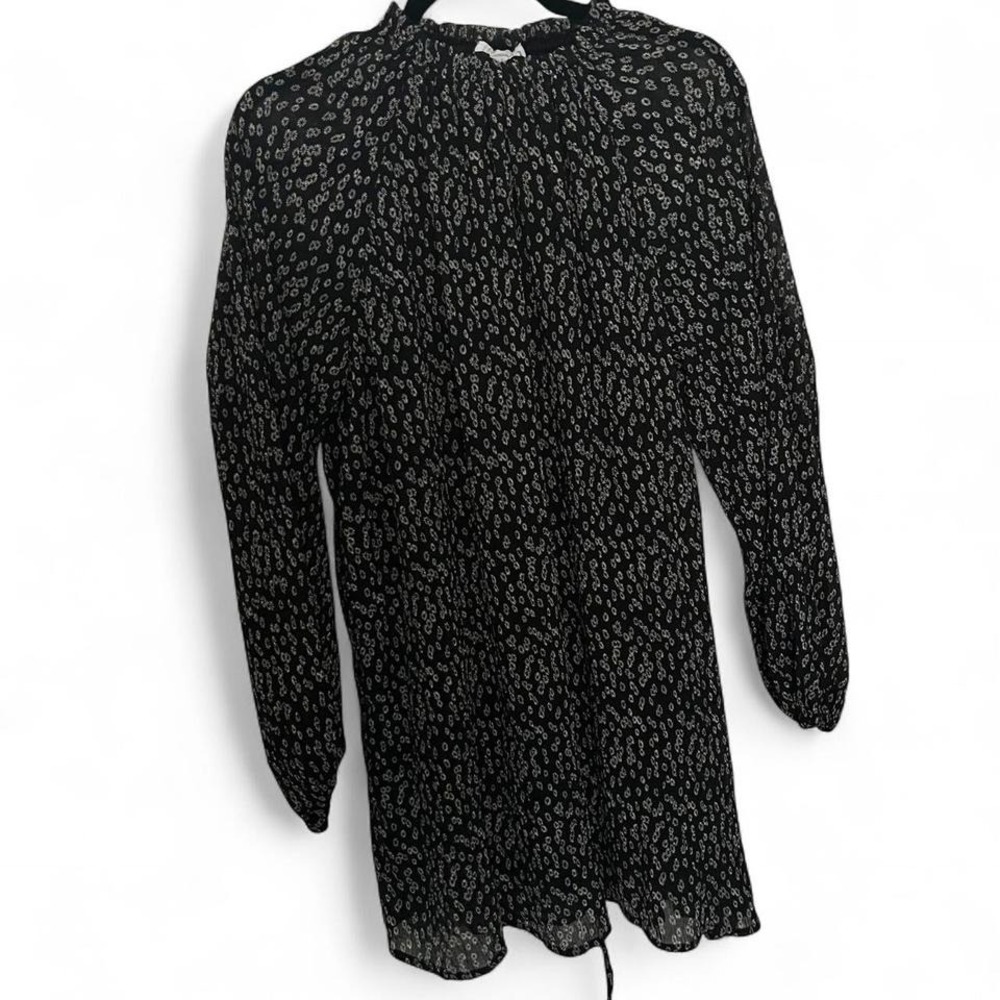 LOVERICHE FLORAL PRINTED LONG SLEEVE SHIFT DRESS